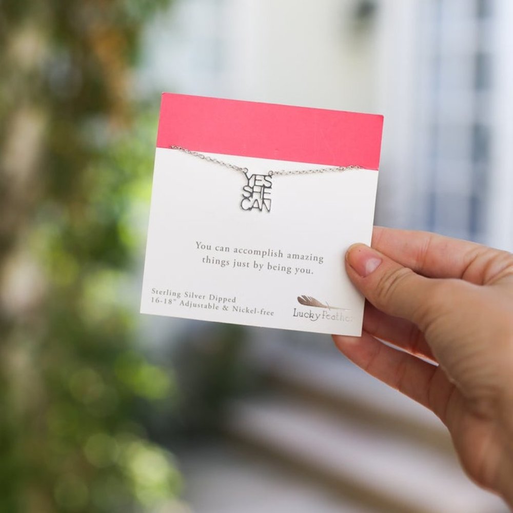 Yes She Can Necklace